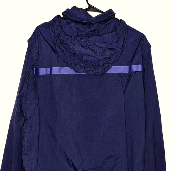 Nike Air Jordan Wings of Flight Windbreaker Navy Purple Hooded Zip Up Men's L - Picture 5 of 11